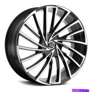 �z�C�[���@4�{�Z�b�g VCT V79�z�C�[��22x8.5�i38�A5x114.3�A73.1�j4�̃u���b�N�����Z�b�g VCT V79 Wheels 22x8.5 (38, 5x114.3, 73.1) Black Rims Set of 4�y���s�A���i�z