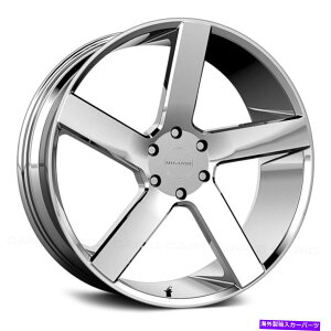 �z�C�[���@4�{�Z�b�g Milanni 472�X�C�b�`�o�b�N�z�C�[��20x9�i15�A5x114.3�A74.1�j4��Chrome Rims�Z�b�g Milanni 472 SWITCHBACK Wheels 20x9 (15, 5x114.3, 74.1) Chrome Rims Set of 4�y���s�A���i�z