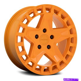 ホイール　4本セット ビクターアルペンホイール17x8（10、5x130、71.5）4のオレンジリムセット Victor ALPEN Wheels 17x8 (10, 5x130, 71.5) Orange Rims Set of 4