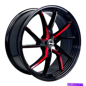 �z�C�[���@4�{�Z�b�g �G���K���X�V���[�v�z�C�[��22x9�i35�A5x114.3�A73.1�j4�̃u���b�N�����Z�b�g Elegance SHARP Wheels 22x9 (35, 5x114.3, 73.1) Black Rims Set of 4�y���s�A���i�z