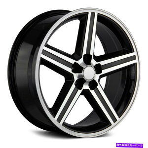 �z�C�[���@4�{�Z�b�g Strada OE ReplicaIROC���v���J�z�C�[��22x9�i10�A5x120.65�j4�̃u���b�N�����Z�b�g Strada OE Replica IROC REPLICA Wheels 22x9 (10, 5x120.65) Black Rims Set of 4�y���s�A���i�z