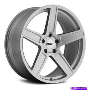 ホイール 4本セット TSWの上昇ホイール18x9.5(20、5x120.65、76.1)4のシルバーリムセット TSW ASCENT Wheels 18x9.5 (20, 5x120.65, 76.1) Silver Rims Set of 4