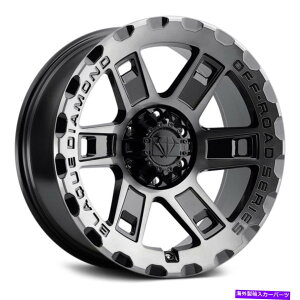 ホイール 4本セット ブラークダイヤモンドBD-O801ホイール18x9(1、6x139.7、106.4)4のブラックリムセット Blaque Diamond BD-O801 Wheels 18x9 (1, 6x139.7, 106.4) Black Rims Set of 4