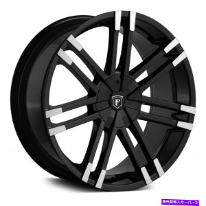 �z�C�[���@4�{�Z�b�g Pinnacle P88 Valenti Wheels 20x8.5�i40�A5x114.3�A73.1�j4�̃u���b�N�����Z�b�g Pinnacle P88 VALENTI Wheels 20x8.5 (40, 5x114.3, 73.1) Black Rims Set of 4�y���s�A���i�z