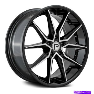 �z�C�[���@4�{�Z�b�g �s�i�N��P218�G���c�H�z�C�[��20x8.5�i35�A5x114.3�A73.1�j4�̃u���b�N�����Z�b�g Pinnacle P218 ENZO Wheels 20x8.5 (35, 5x114.3, 73.1) Black Rims Set of 4�y���s�A���i�z