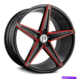 �z�C�[���@4�{�Z�b�g Pinnacle P202 Supreme Wheels20x8.5�i35�A5x114.3�A73.1�j4�̃u���b�N�����Z�b�g Pinnacle P202 SUPREME Wheels 20x8.5 (35, 5x114.3, 73.1) Black Rims Set of 4�y���s�A���i�z