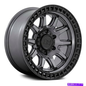 �z�C�[���@4�{�Z�b�g Black Rhino Calico�z�C�[��17x8.5�i-10�A6x139.7�A106.1�j4�̃K�����^�������Z�b�g Black Rhino CALICO Wheels 17x8.5 (-10, 6x139.7, 106.1) Gunmetal Rims Set of 4�y���s�A���i�z