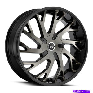 �z�C�[���@4�{�Z�b�g VCT V77�z�C�[��22x8.5�i38�A5x114.3�A73.1�j4�̃u���b�N�����Z�b�g VCT V77 Wheels 22x8.5 (38, 5x114.3, 73.1) Black Rims Set of 4�y���s�A���i�z
