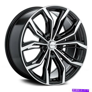 �z�C�[���@4�{�Z�b�g RTX�u���b�N�E�B�h�E�z�C�[��20x9�i38�A5x114.3�A73.1�j4�̃u���b�N�����Z�b�g RTX BLACK WIDOW Wheels 20x9 (38, 5x114.3, 73.1) Black Rims Set of 4