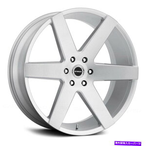 zC[@4{Zbg Xg_R[_zC[22x9.5i25A5x120.65A72.6j4̃Vo[Zbg Strada CODA Wheels 22x9.5 (25, 5x120.65, 72.6) Silver Rims Set of 4