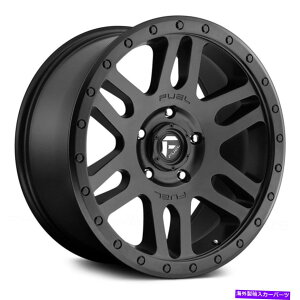 ホイール 4本セット 燃料D584反動1PCホイール20x9(1、5x139.7、108)4のブラックリムセット Fuel D584 RECOIL 1PC Wheels 20x9 (1, 5x139.7, 108) Black Rims Set of 4