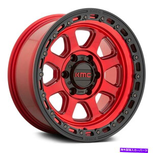zC[@4{Zbg KMC KM548`FCXzC[20x9i0A6x139.7A106.1j4̐ԂZbg KMC KM548 CHASE Wheels 20x9 (0, 6x139.7, 106.1) Red Rims Set of 4