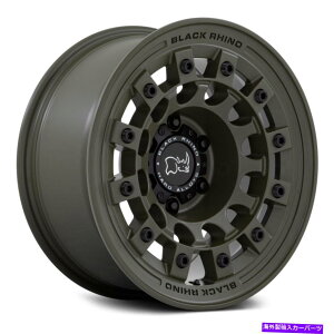 zC[@4{Zbg Black Rhino Fuji Wheels 17x8i20A6x139.7A106.1j4̗΂̃Zbg Black Rhino FUJI Wheels 17x8 (20, 6x139.7, 106.1) Green Rims Set of 4