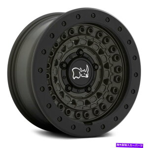 �z�C�[���@4�{�Z�b�g �u���b�N�T�C�̃o���P�[�h�z�C�[��17x8.5�i0�A6x114.3�A76.1�j4�̗΂̃����Z�b�g Black Rhino BARRICADE Wheels 17x8.5 (0, 6x114.3, 76.1) Green Rims Set of 4�y���s�A���i�z