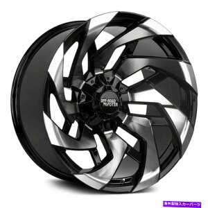 zC[@4{Zbg It[hX^[M24zC[22x12i-44A8x170A125.2j4̃ubNZbg Off-Road Monster M24 Wheels 22x12 (-44, 8x170, 125.2) Black Rims Set of 4