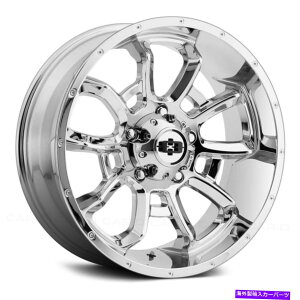 �z�C�[���@4�{�Z�b�g �r�W����415���e�z�C�[��20x10�i-25�A6x139.7�A106.2�j4�̃N���������Z�b�g Vision 415 BOMB Wheels 20x10 (-25, 6x139.7, 106.2) Chrome Rims Set of 4�y���s�A���i�z