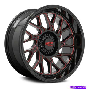 �z�C�[���@4�{�Z�b�g Moto Metal Mo805 Predator Wheels 22x10�i-18�A6x139.7�A106.1�j4�̃u���b�N�����Z�b�g Moto Metal MO805 PREDATOR Wheels 22x10 (-18, 6x139.7, 106.1) Black Rims Set of 4�y���s�A���i�z