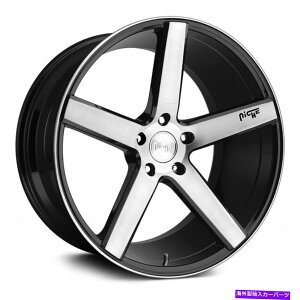 �z�C�[���@4�{�Z�b�g �j�b�`M124�~���m�z�C�[��19x8.5�i35�A5x114.3�A72.56�j4�̃u���b�N�����Z�b�g Niche M124 MILAN Wheels 19x8.5 (35, 5x114.3, 72.56) Black Rims Set of 4�y���s�A���i�z