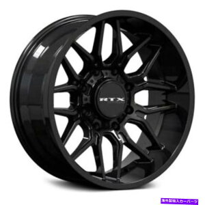 �z�C�[���@4�{�Z�b�g RTX�N���[�z�C�[��20x10�i-18�A6x135�A87.1�j4�̃u���b�N�����Z�b�g RTX CLAW Wheels 20x10 (-18, 6x135, 87.1) Black Rims Set of 4�y���s�A���i�z