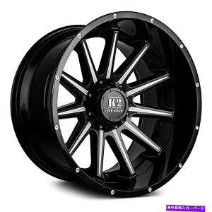 zC[@4{Zbg K2It[hK10^J[zC[20x12i-44A6x139.7A108j4̃ubNZbg K2 Offroad K10 TANKER Wheels 20x12 (-44, 6x139.7, 108) Black Rims Set of 4