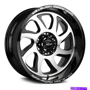 zC[@4{Zbg It[hX^[M22zC[22x12i-44A6x139.7A106.4j4̃ubNZbg Off-Road Monster M22 Wheels 22x12 (-44, 6x139.7, 106.4) Black Rims Set of 4