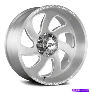 zC[@4{Zbg It[hX^[M07zC[22x12i-44A6x139.7A106.4j4̃Vo[Zbg Off-Road Monster M07 Wheels 22x12 (-44, 6x139.7, 106.4) Silver Rims Set of 4