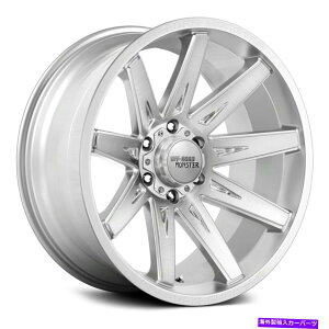 zC[@4{Zbg It[hX^[M25zC[22x12i-44A6x139.7A106.4j4̃Vo[Zbg Off-Road Monster M25 Wheels 22x12 (-44, 6x139.7, 106.4) Silver Rims Set of 4