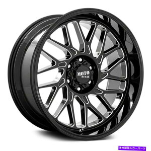 �z�C�[���@4�{�Z�b�g Moto Metal Mo805 Predator Wheels 22x10�i-18�A5x127�A71.5�j4�̃u���b�N�����Z�b�g Moto Metal MO805 PREDATOR Wheels 22x10 (-18, 5x127, 71.5) Black Rims Set of 4�y���s�A���i�z