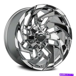 zC[@4{Zbg It[hX^[M24zC[22x12i-44A6x135A106.4j4̃NZbg Off-Road Monster M24 Wheels 22x12 (-44, 6x135, 106.4) Chrome Rims Set of 4