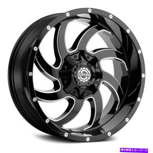 �z�C�[���@4�{�Z�b�g Scorpion SC30�z�C�[��22x14�i-76�A5x139.7�A78.3�j4�̃u���b�N�����Z�b�g Scorpion SC30 Wheels 22x14 (-76, 5x139.7, 78.3) Black Rims Set of 4�y���s�A���i�z
