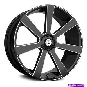 �z�C�[���@4�{�Z�b�g Asanti ABL-15 Apollo Wheels 24x9�i35�A5x120.65�A74.1�j4�̃u���b�N�����Z�b�g Asanti ABL-15 APOLLO Wheels 24x9 (35, 5x120.65, 74.1) Black Rims Set of 4�y���s�A���i�z