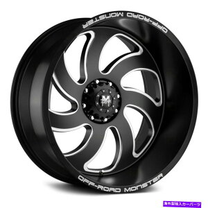 zC[@4{Zbg It[hX^[M07zC[24x12i-44A6x139.7A106.4j4̃}bgZbg Off-Road Monster M07 Wheels 24x12 (-44, 6x139.7, 106.4) Matte Rims Set of 4