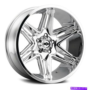 ホイール 4本セット Vision 363 Razor Wheels 22x10(-19、5x127、78.1)4のChrome Rimsセット Vision 363 RAZOR Wheels 22x10 (-19, 5x127, 78.1) Chrome Rims Set of 4