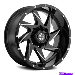�z�C�[���@4�{�Z�b�g Scorpion SC23�z�C�[��22x14�i-76�A8x165.1�A125.2�j4�̃u���b�N�����Z�b�g Scorpion SC23 Wheels 22x14 (-76, 8x165.1, 125.2) Black Rims Set of 4�y���s�A���i�z