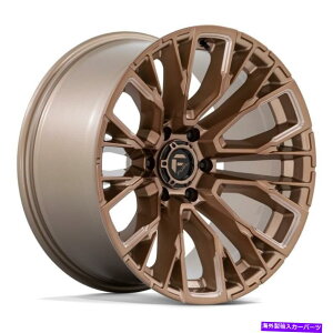 ホイール 4本セット Fuel D850 Rebar 6 1PCホイール22x12(-44、6x139.7、106.1)4のブロンズリムセット Fuel D850 REBAR 6 1PC Wheels 22x12 (-44, 6x139.7, 106.1) Bronze Rims Set of 4