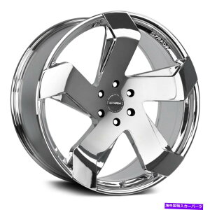 �z�C�[���@4�{�Z�b�g Strada Coltello Wheels 24x10�i24�A6x139.7�A87.1�jChrome Rims�Z�b�g4 Strada COLTELLO Wheels 24x10 (24, 6x139.7, 87.1) Chrome Rims Set of 4�y���s�A���i�z