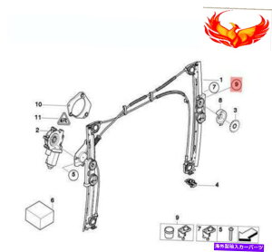 Window Regulator 2̃Lbg~jR50 R52p[EBhEM[^t^[CLbg4Nbv Fits 2 Kits Mini R50 R52 Power Window Regulator Lifter Repair Kit 4 Clips