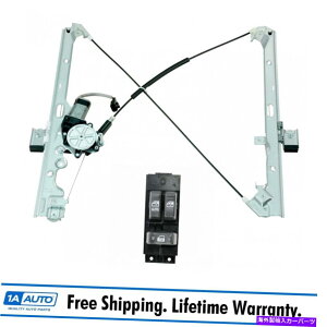 Window Regulator GMgbN̂߂̃[^[ƃ}X^[XCb`LHtgp[EBhEM[^[ Front Power Window Regulator with Motor & Master Switch LH for GM Truck New