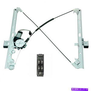 Window Regulator GMgbN̂߂̃[^[ƃ}X^[XCb`LHtgp[EBhEM[^[ Front Power Window Regulator with Motor & Master Switch LH for GM Truck New