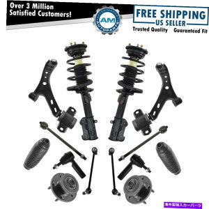 TXyV 14PCXeAOTXyVLbgRg[A[^CbhXgbgzC[xAO 14pc Steering Suspension Kit Control Arms Tie Rods Struts Wheel Bearings