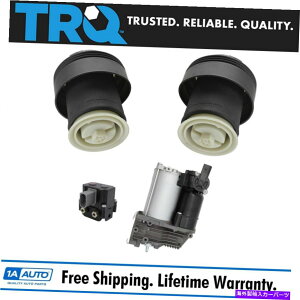 サスペンション TRQリアエアサスペンションスプリングバッグコンプレッサーバルブブロックキットセット4PC X5 X6 TRQ Rear Air Suspension Spring Bag Compressor Valve Block Kit Set 4pc for X5 X6