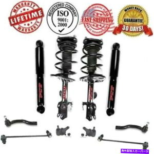 TXyV g^RAV4̂߂̊SȃXgbgVbNTXyVƃXeAO10PCLbg06-08 Complete Struts & Shocks Suspension and Steering 10pc Kit for Toyota Rav4 06-08