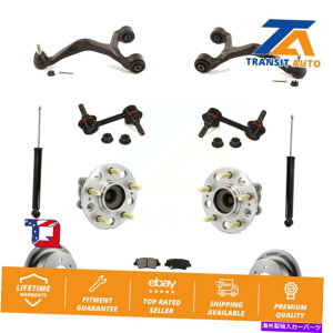 サスペンション 2010年のヒュンダイソナタ2.4Lのリアローターブレーキパッドベアリングサスペンションキット(11PC) Rear Rotors Brake Pad Bearing Suspension Kit (11Pc) For 2010 Hyundai Sonata 2.4L