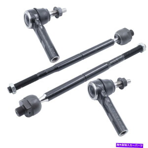 TXyV tgTXyVLbgAE^[Ci[^Cbh2004N2009N̓YNGXĝ߂4PCI܂ Front Suspension Kit Outer Inner Tie Rod Ends 4pc for 2004-2009 Nissan Ques