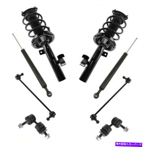 TXyV 2010-2013}c_3̊SȃXgbgAZuVbNAu\[o[XEFCo[NZbg Complete Strut Assembly Shock Absorber & Sway Bar Link Set For 2010-2013 Mazda 3