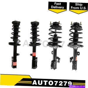 TXyV 2007N2008ÑNTXES350̃[tgA4xXgbgƃRCXvOZbg Monroe Front Rear 4X Strut and Coil Spring Set For 2007-2008 Lexus ES350