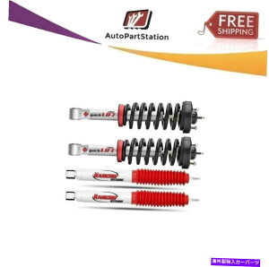 �T�X�y���V���� 4Runner��FJ Cruiser�̃����`��2�̃X�g���b�g�ƃ��A�y�A�̃V���b�N�̃��t�g�t�����g�Z�b�g�Ȃ� Rancho For 4Runner & FJ Cruiser no lift Front Set of 2 Struts & Rear Pair Shocks�y���s�A���i�z
