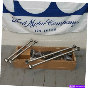 TXyV 56-60 Ford FV[YsbNAbvp̃XeX|̎Op`̃tTCY4NLbg Stainless Steel Triangulated Full Size 4 Link Kit for 56-60 Ford F-Series Pickup