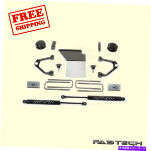 TXyV zCgC24mmtgƂƃA 4" Budget Sys w/ Ball Joint UCA & Rear Stealth Shocks for 14-17 GM K1500 FABTECH