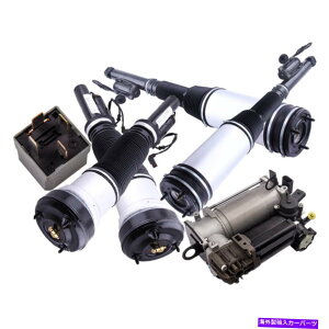 TXyV ZfX2203202438p̃tgAGATXyVVbNGARvbT[|vLbg Front Rear Air Suspension Shock Air compressor pump Kit for Mercedes 2203202438